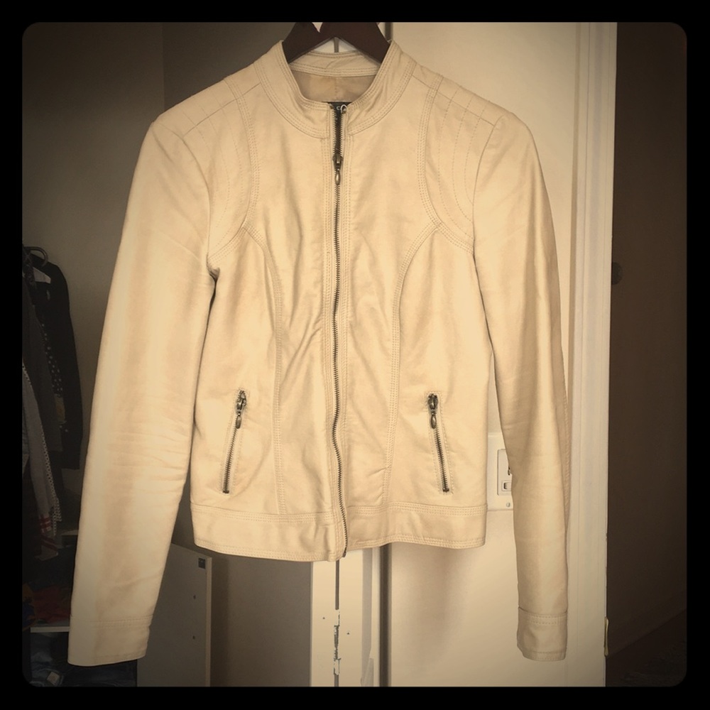 Faux leather jacket